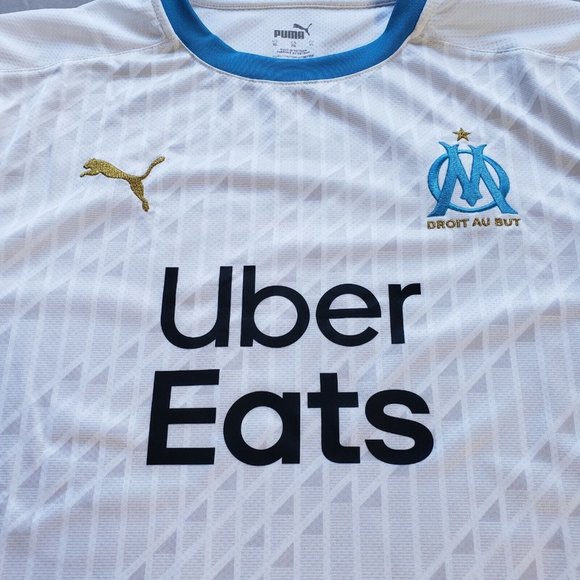 Olympique De Marseille Puma 20-21 Men's Size XL Home Kit Football Soccer Jersey - Picture 3 of 9